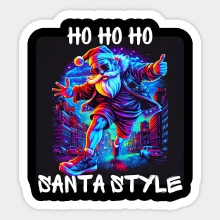 Graffiti Style - Ho Ho Ho Santa Style 3 Sticker